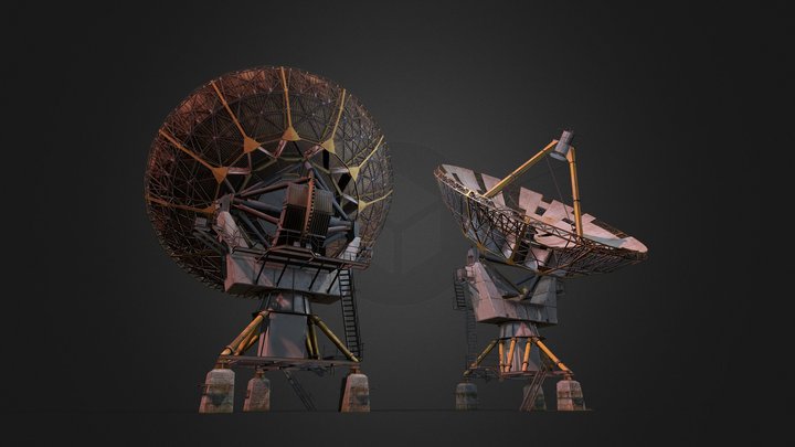 Locator, Satellite dish 3D Model