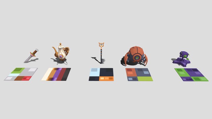 XYZ School HW Painting 3D Model