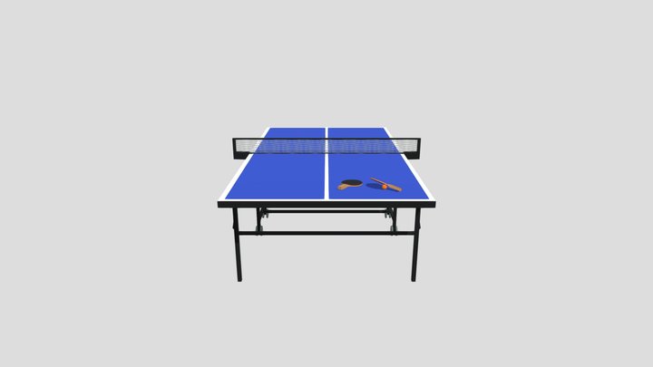 Pingpong Low Poly 3D Model