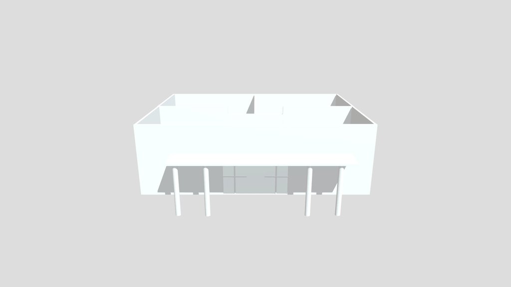 untextured simple shop model