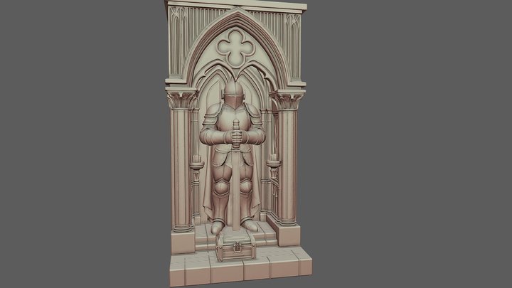 Diorama Caballero 3D Model
