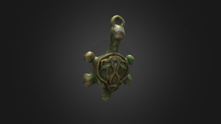Green Turtle Talisman Elden Ring 3D Model