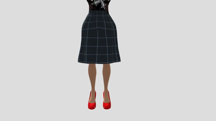 Cute girl 3D Model