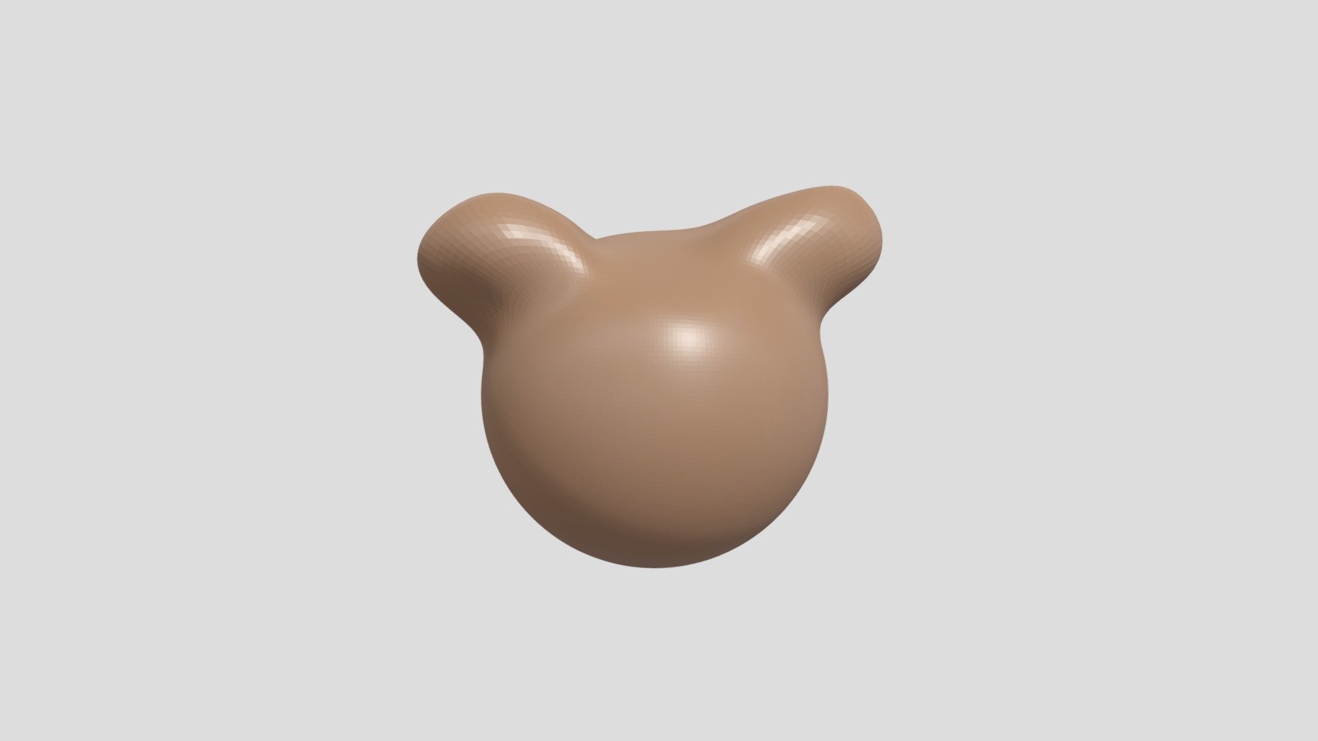 3D Sketchbook 3 Bear Head Sculpture