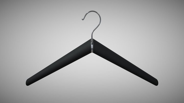 Low-Poly Clothing Hanger 3D Model
