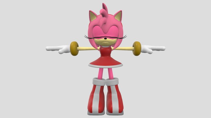 Amy Rose 3D Model