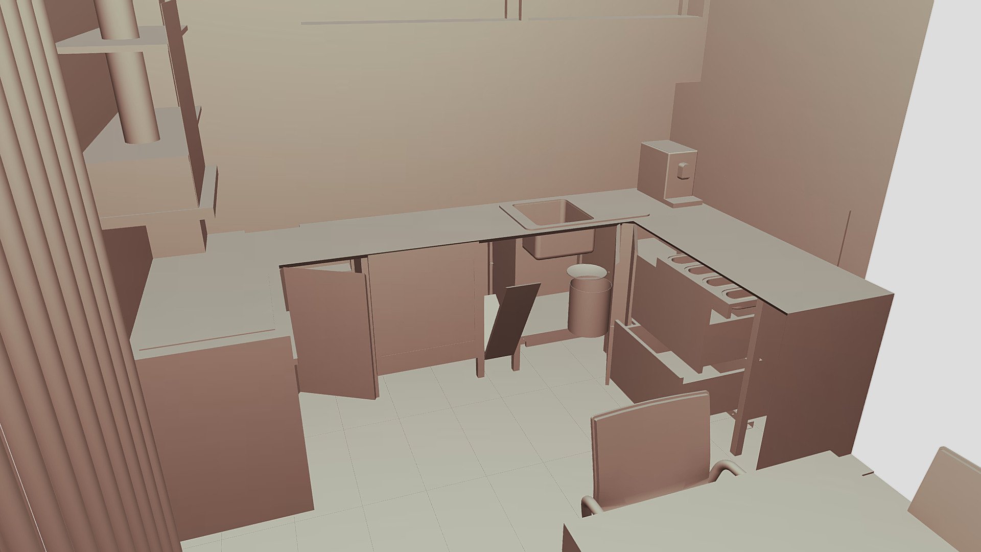 New Apartment Layout Kitchen-Dining [Draft]