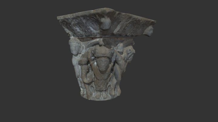 Capitel románico Loarre 3D Model