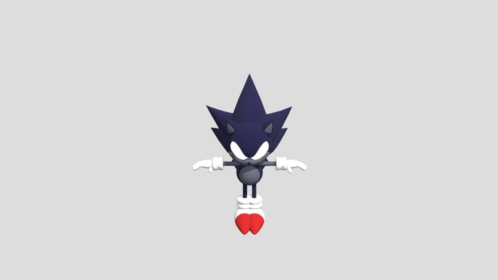 Outcome Memories Dark Sonic 3D Model