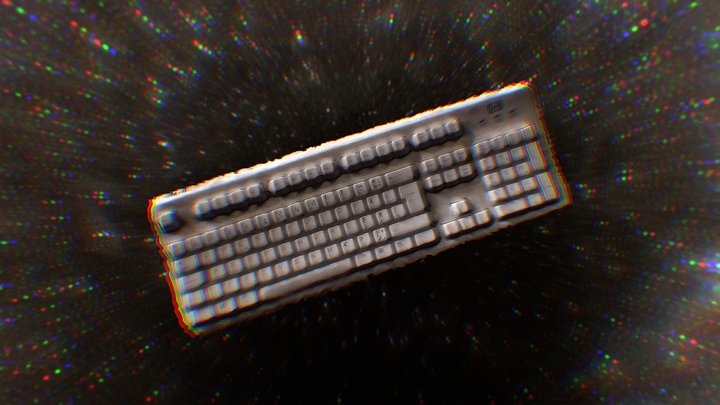 Old school keyboard 3D Model