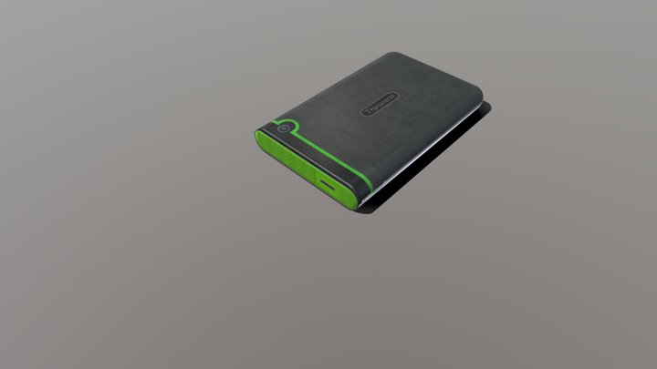 External hard drive 512px textures , 108kb size 3D Model