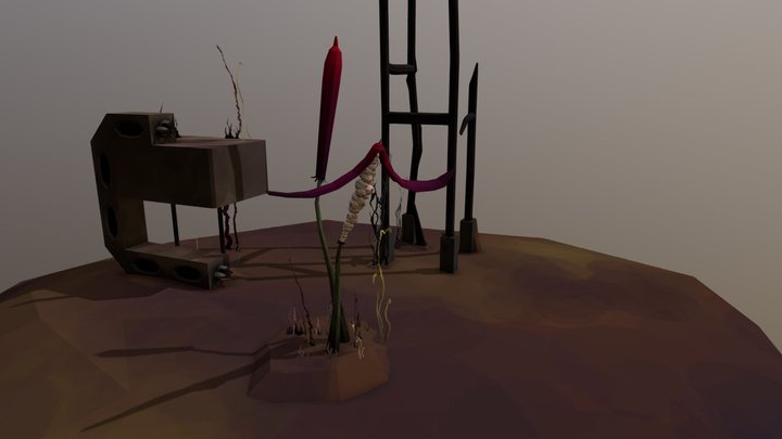 Rain World Props 3D Model