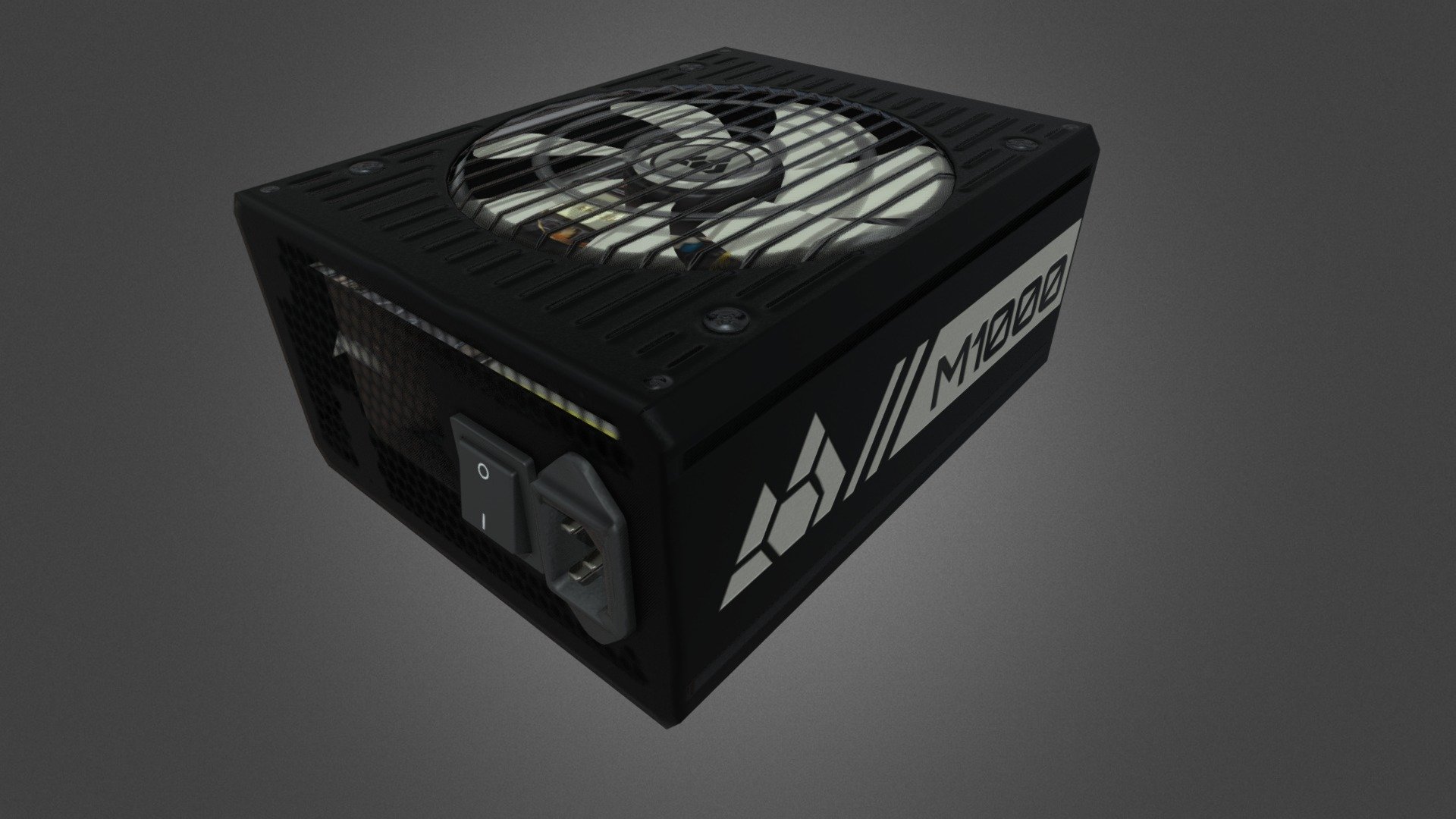 M1000 inspired by Corsair HX1000 [Free] - Download Free 3D model by ...