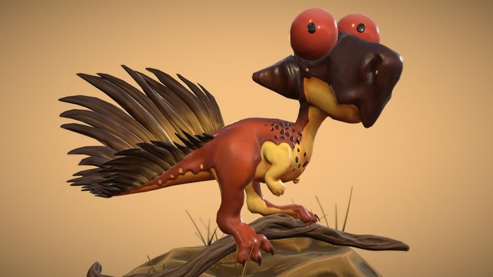 Cute Creature Workshop: Psittacosaurus 3D Model