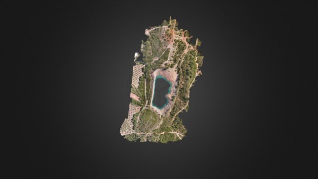 Lac des Baux de Provence 3D Model