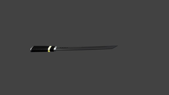 Sci-fi Dagger 3D Model