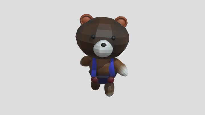 熊走路 3D Model