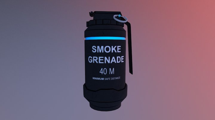 Smoke Grenade 3D Model