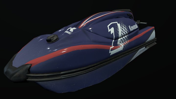 JetSki Kawasaki SX-R 3D Model
