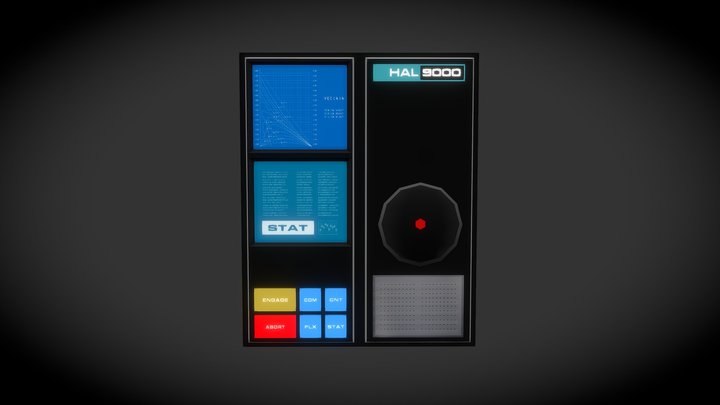 Computer - "HAL9000" - Household Props Challenge 3D Model