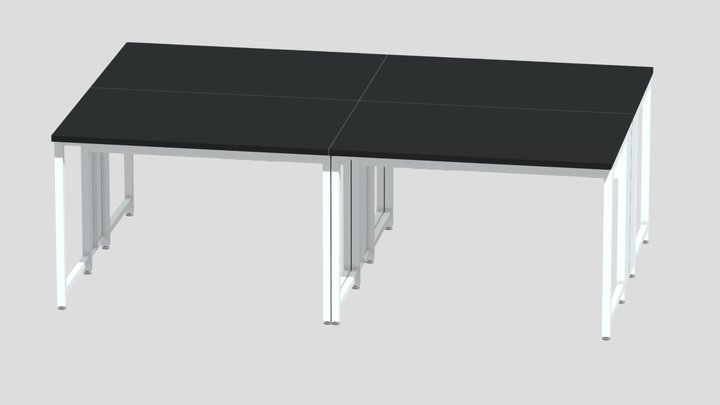 desk_x4 3D Model