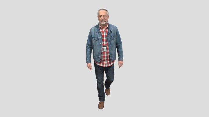 Denim and Plaid Portrait – Kostenloses 3D-Modell STL