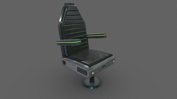 Sci-fi Single Chair – Free 3D Model STL