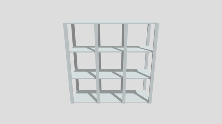 Scifi-shelving unit 3D Model