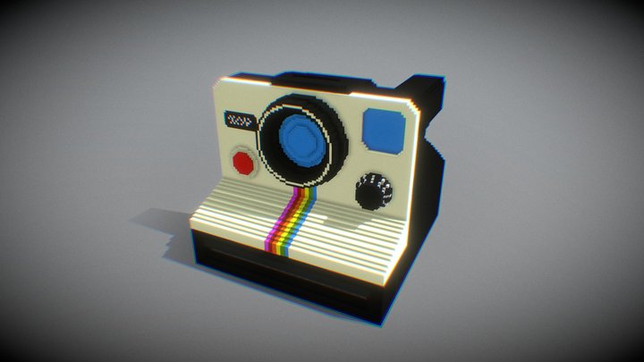 Voxel Polaroid 3D Model