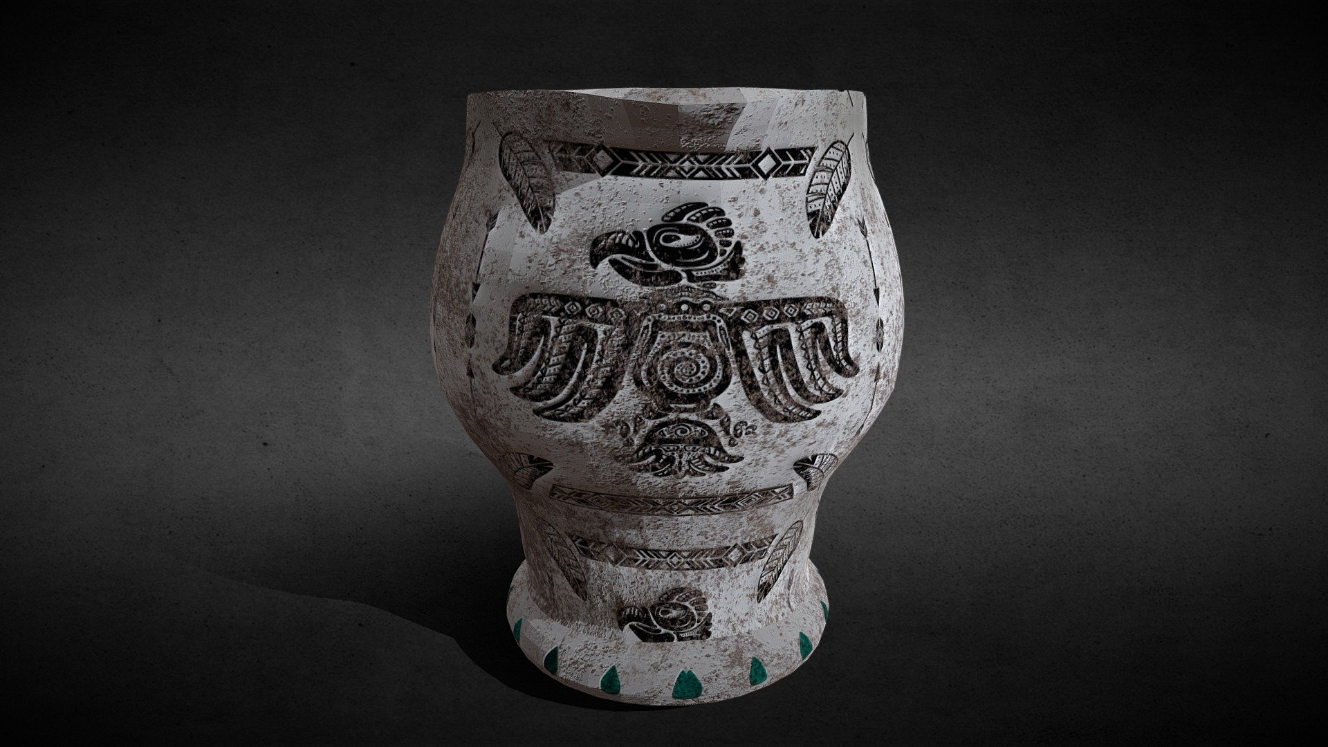 Aztec white jar - Buy Royalty Free 3D model by mikegarciadigitalart ...