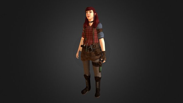 Village Character 3D Model