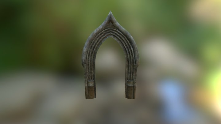 Crypt Level - Doorway Ornate 3D Model