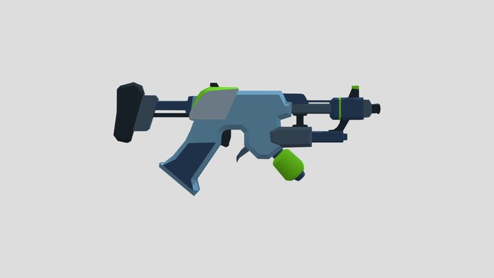 Sci-Fi Gun 07 from Toon Sci-Fi Guns 02 series 3D Model