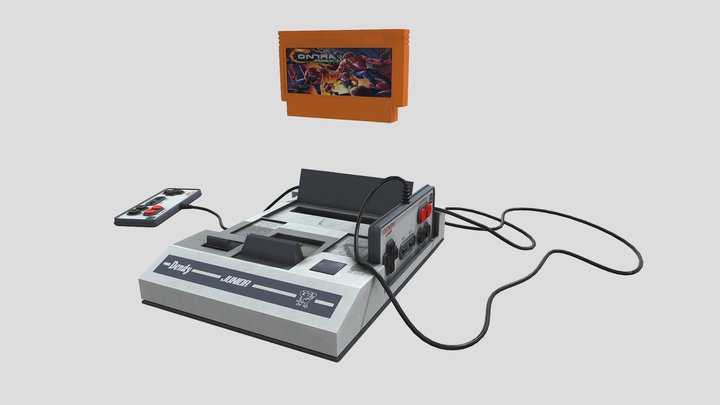Game console NES (Dendy) 3D Model