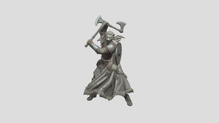 Shield-Maiden Berserker Figurine STL | Norse… – Gratis 3D-model STL