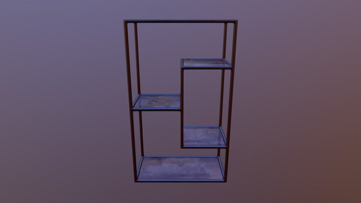 Basic abstract shelf 3D Model