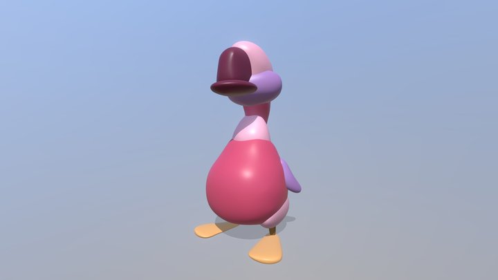 Duck - Geometric Shapes 3D Model