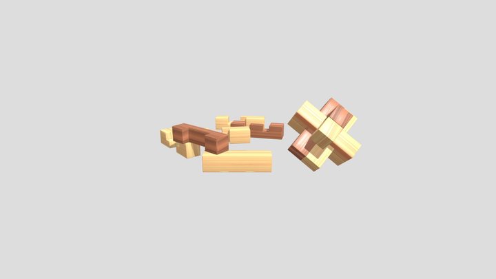 Six-piece burr 3D Model