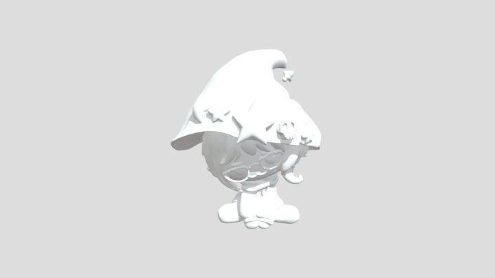 Witchy Chibi Mage 3D Model
