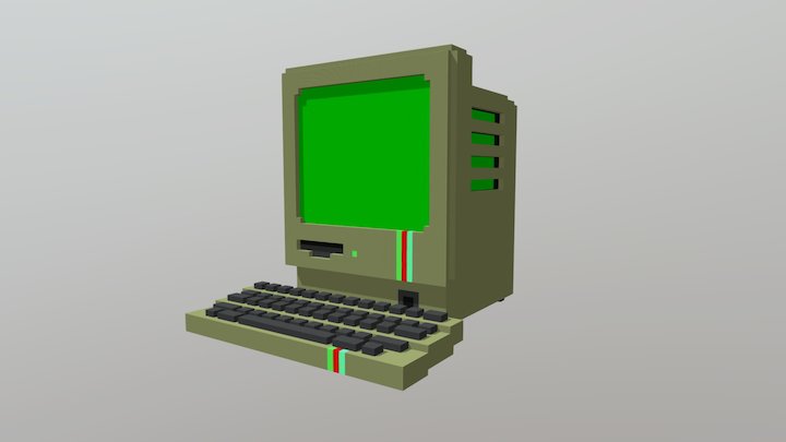 MAC PC Replica 3D Model
