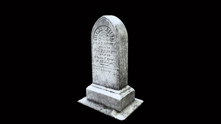 Birney Grave Monument, Oak Grove Cemetery 3D Model