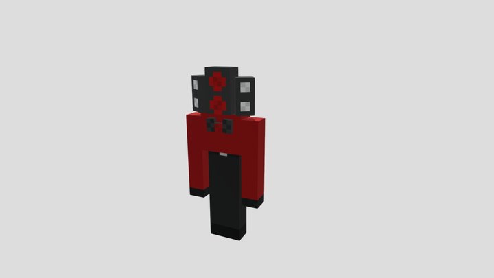 Titan Speaker man Minecraft model 3D Model