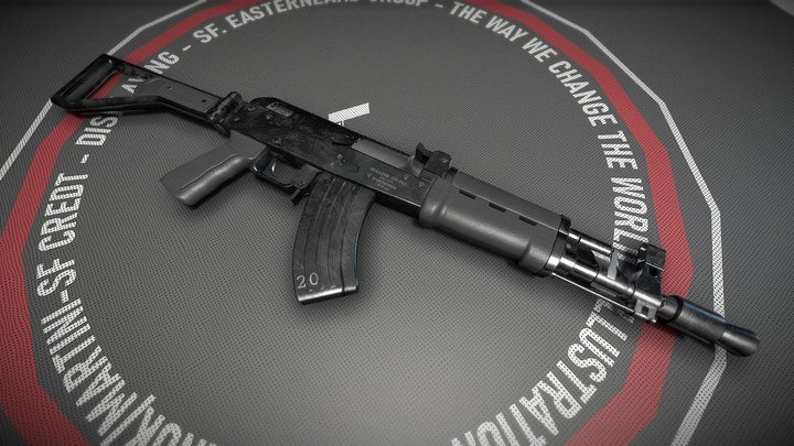 Rifle AK-47 AKM Modelo 3D - TurboSquid 1779622