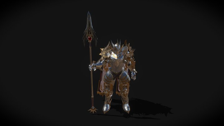 iron armor warrior modeling 3D Model