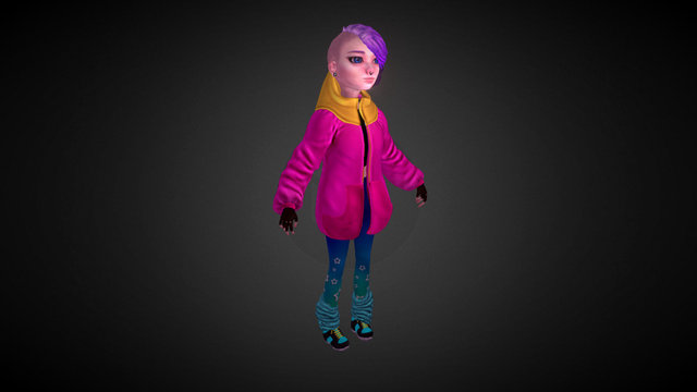 Harajuku girl 3D Model