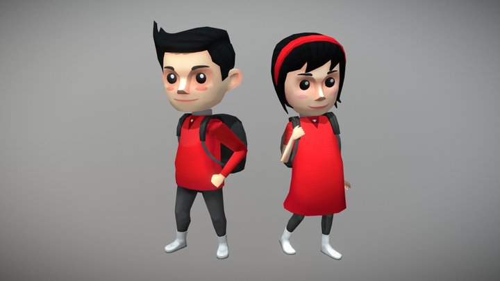 Kids 3D Model
