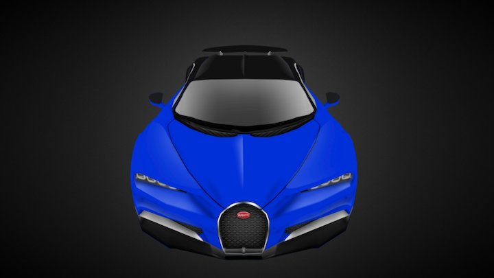 Bugatti Chiron Papercraft 3D Model