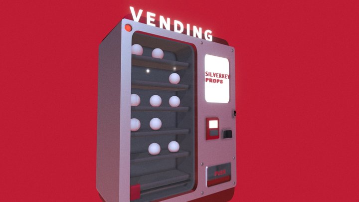 Vending Machine Backbone - RED 3D Model