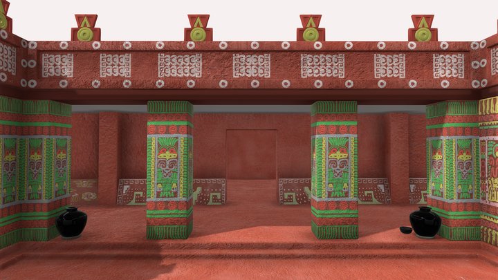 Complejo Arquitectónico Quetzalpapalotl 3D Model