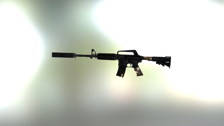 M4A1-s 3D Model